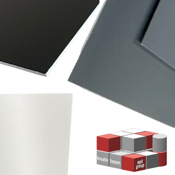 Aluminiumblech Anthrazit, Schwarz oder Weiß farbbeschichtet