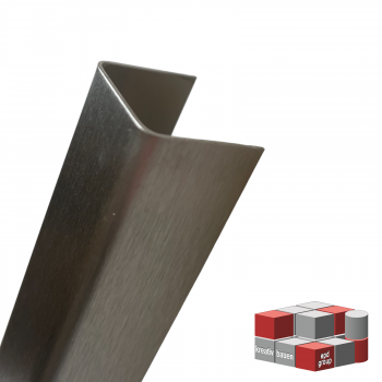 Edelstahl U-Profil 0,8 bis 1,0 mm Stärke